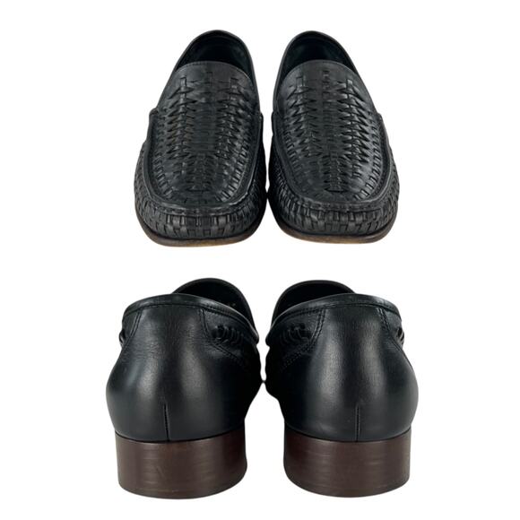 Saint Laurent Leather Woven Loafers - Picture 5 of 8
